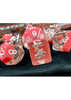 DICE 7-set: Pink Unicorn